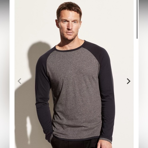 NWT Vince Double Layer Baseball Crew - Picture 1 of 7